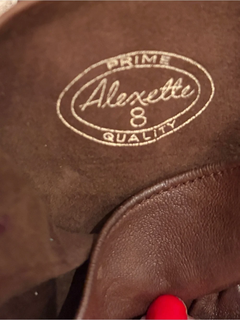 Alexette Brown Leather Driving Gloves